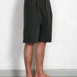 HANSEN GARMENTS BIRK | Single Pleated Shorts | Khaki Pin 8 HANSEN GARMENTS BIRK | Single Pleated Shorts | Khaki Pin -PUMA Shop birk single pleated shorts khaki pin hansen garments 626452
