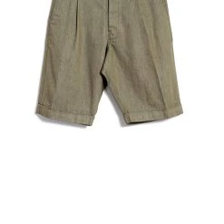 HANSEN GARMENTS BIRK | Single Pleated Shorts | Safari
