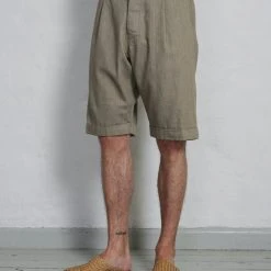 HANSEN GARMENTS BIRK | Single Pleated Shorts | Safari -PUMA Shop birk single pleated shorts safari hansen garments 795566