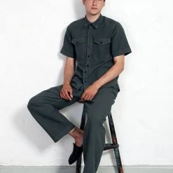 HANSEN GARMENTS BOBBY | Super Wide Pleated Trousers | Oxidized 15 HANSEN GARMENTS BOBBY | Super Wide Pleated Trousers | Oxidized -PUMA Shop bobby super wide pleated shorts oxidized hansen garments 789310