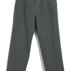 HANSEN GARMENTS BOBBY | Super Wide Pleated Trousers | Oxidized