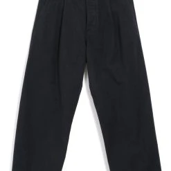 HANSEN GARMENTS BOBBY | Super Wide Pleated Trousers | Dark Bluegrey