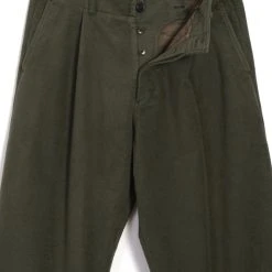 HANSEN GARMENTS BOBBY | Super Wide Pleated Trousers | Dark Green -PUMA Shop bobby super wide pleated trousers dark green hansen garments 220582
