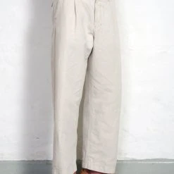 HANSEN GARMENTS BOBBY | Super Wide Pleated Trousers | Flax Nature -PUMA Shop bobby super wide pleated trousers flax nature hansen garments 716987