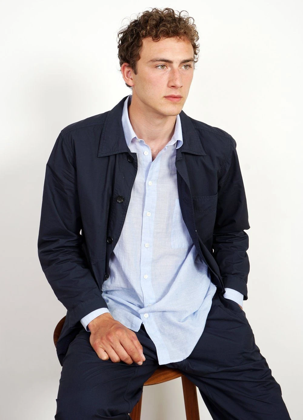 HANSEN GARMENTS EIGIL | Light Wide Cut Summer Trousers | Navy 7 HANSEN GARMENTS EIGIL | Light Wide Cut Summer Trousers | Navy – Bild 7