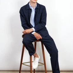 HANSEN GARMENTS EIGIL | Light Wide Cut Summer Trousers | Navy 12 HANSEN GARMENTS EIGIL | Light Wide Cut Summer Trousers | Navy -PUMA Shop eigil light wide cut summer trousers navy 723371