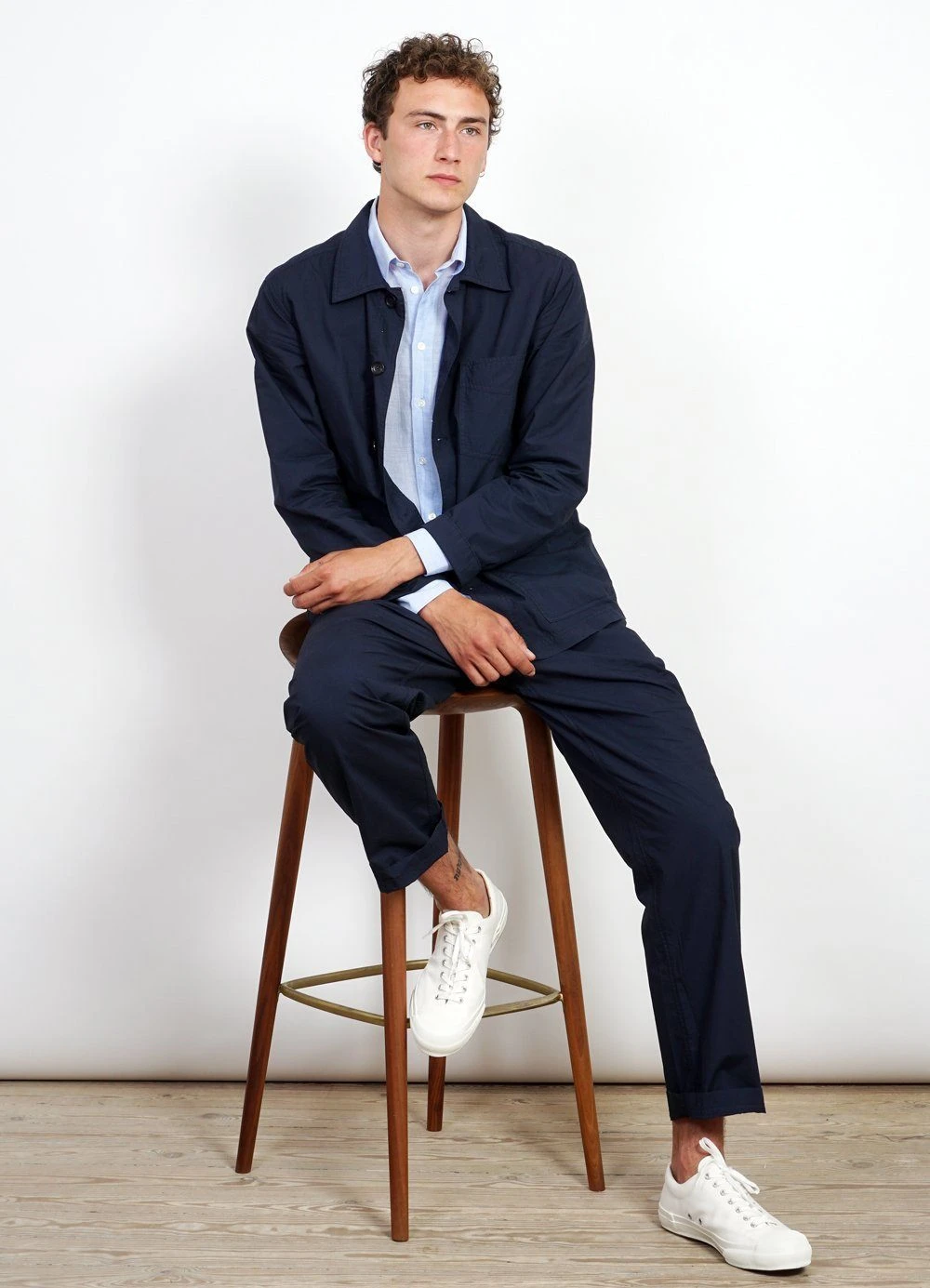 HANSEN GARMENTS EIGIL | Light Wide Cut Summer Trousers | Navy 6 HANSEN GARMENTS EIGIL | Light Wide Cut Summer Trousers | Navy – Bild 6