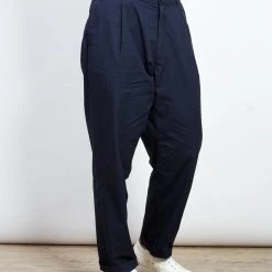 HANSEN GARMENTS EIGIL | Light Wide Cut Summer Trousers | Navy 9 HANSEN GARMENTS EIGIL | Light Wide Cut Summer Trousers | Navy -PUMA Shop eigil light wide cut summer trousers navy 859158