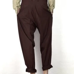HANSEN GARMENTS EIGIL | Wide Fit Trousers | Dark Rust -PUMA Shop eigil wide fit trousers dark rust 185 668759