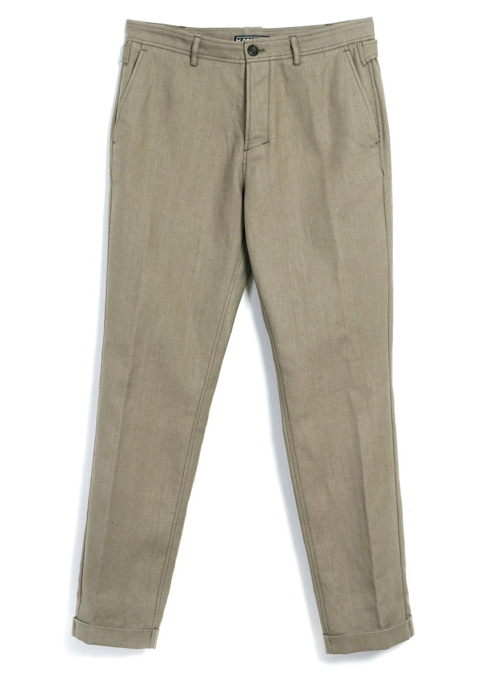 HANSEN GARMENTS FINN | Side Buckle Regular Trousers | Bay Leaf 1 HANSEN GARMENTS FINN | Side Buckle Regular Trousers | Bay Leaf