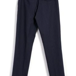 HANSEN GARMENTS FINN | Side Buckle Regular Trousers | Blue Pin -PUMA Shop finn side buckle regular trousers blue pin hansen garments 655565