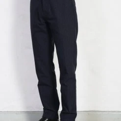 PUMA Shop -PUMA Shop finn side buckle regular trousers blue pin hansen garments 842739