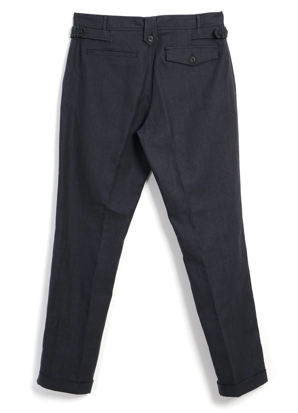 HANSEN GARMENTS FINN | Side Buckle Regular Trousers | Dark Blue 5 HANSEN GARMENTS FINN | Side Buckle Regular Trousers | Dark Blue – Bild 5