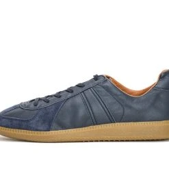 REPRODUCTION OF FOUND GERMAN MILITARY TRAINER | Leather Sneaker | Navy