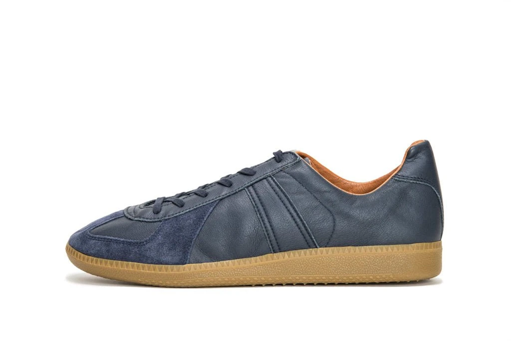 REPRODUCTION OF FOUND GERMAN MILITARY TRAINER | Leather Sneaker | Navy 1 REPRODUCTION OF FOUND GERMAN MILITARY TRAINER | Leather Sneaker | Navy