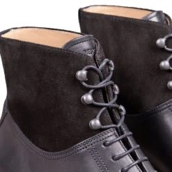 Heschung GINKGO | Leather Boot With Suede Collar | Black -PUMA Shop ginkgo leather boot with suede collar black heschung 270669