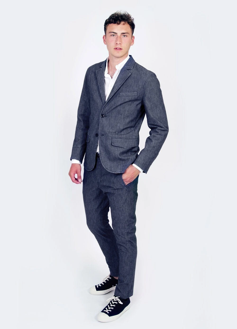 HANSEN GARMENTS IVAN | Slim Fit Trousers | Indigostripe 2 HANSEN GARMENTS IVAN | Slim Fit Trousers | Indigostripe – Bild 2