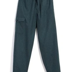 HANSEN GARMENTS JIMMY | Casual Cargo Drawstring Pants | Moss Green