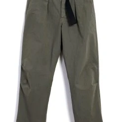 HANSEN GARMENTS KARLO | Wide Cut Utility Trousers | Green