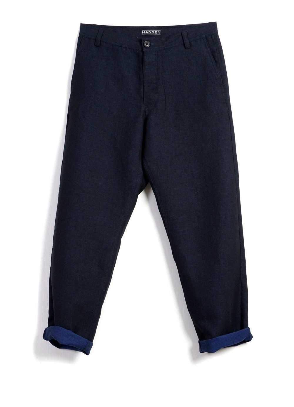 HANSEN GARMENTS KEN | Wide Cut Trousers| 3-Tone Blue 1 HANSEN GARMENTS KEN | Wide Cut Trousers| 3-Tone Blue