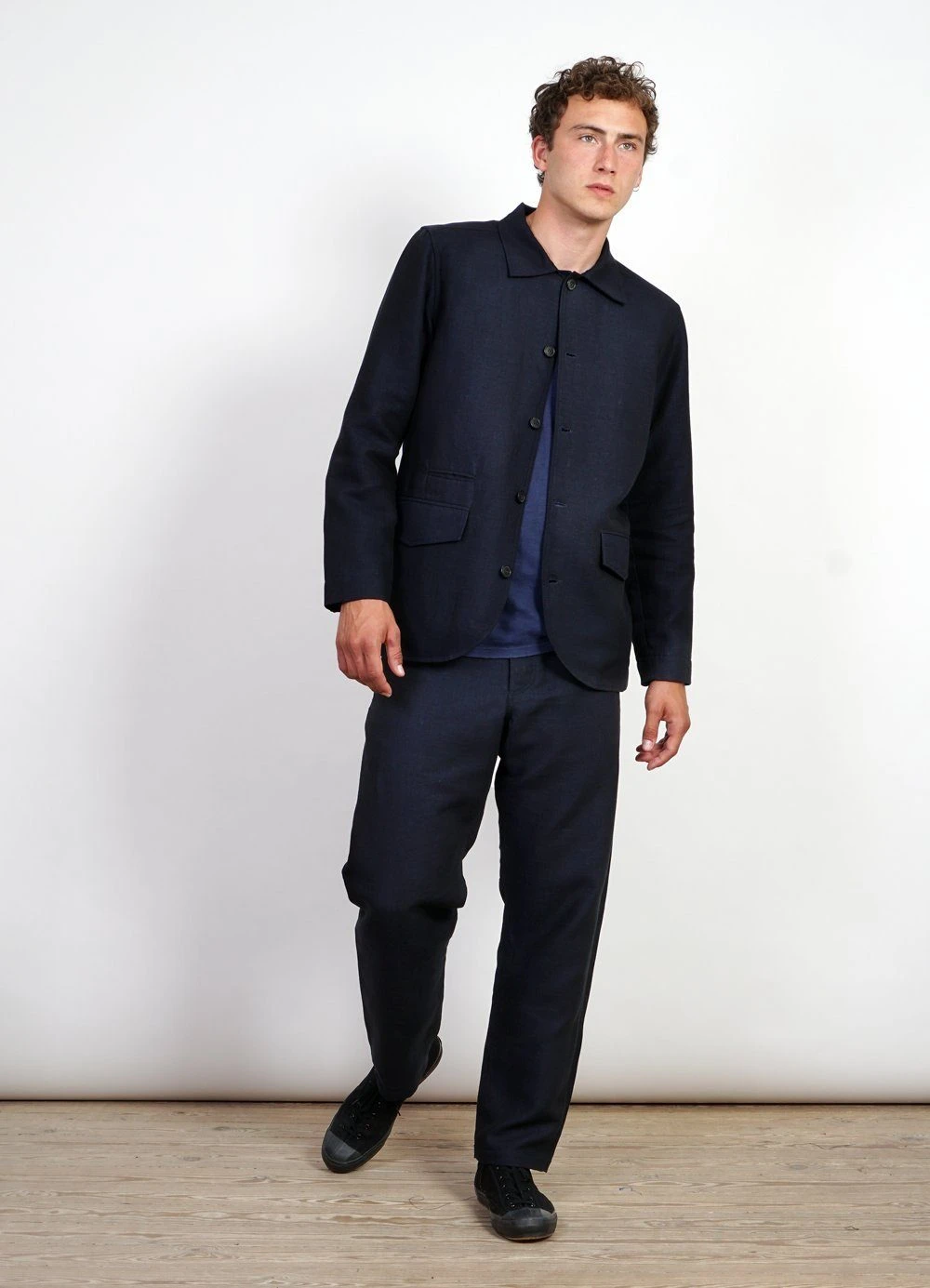 HANSEN GARMENTS KEN | Wide Cut Trousers| 3-Tone Blue 6 HANSEN GARMENTS KEN | Wide Cut Trousers| 3-Tone Blue – Bild 6
