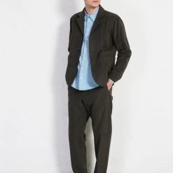 HANSEN GARMENTS KEN | Wide Cut Trousers | Greenish -PUMA Shop ken wide cut trousers greenish hansen garments 123243