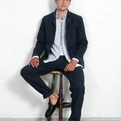 HANSEN GARMENTS KEN | Wide Cut Work Trousers | Black Navy 10 HANSEN GARMENTS KEN | Wide Cut Work Trousers | Black Navy -PUMA Shop ken wide cut work trousers black navy hansen garments 266105