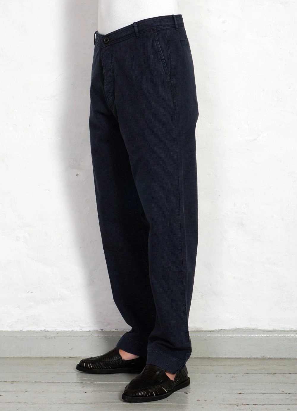HANSEN GARMENTS KEN | Wide Cut Work Trousers | Black Navy 3 HANSEN GARMENTS KEN | Wide Cut Work Trousers | Black Navy – Bild 3
