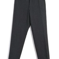 HANSEN GARMENTS KIAN | Cinch Back Wide Trousers | Grey Pin
