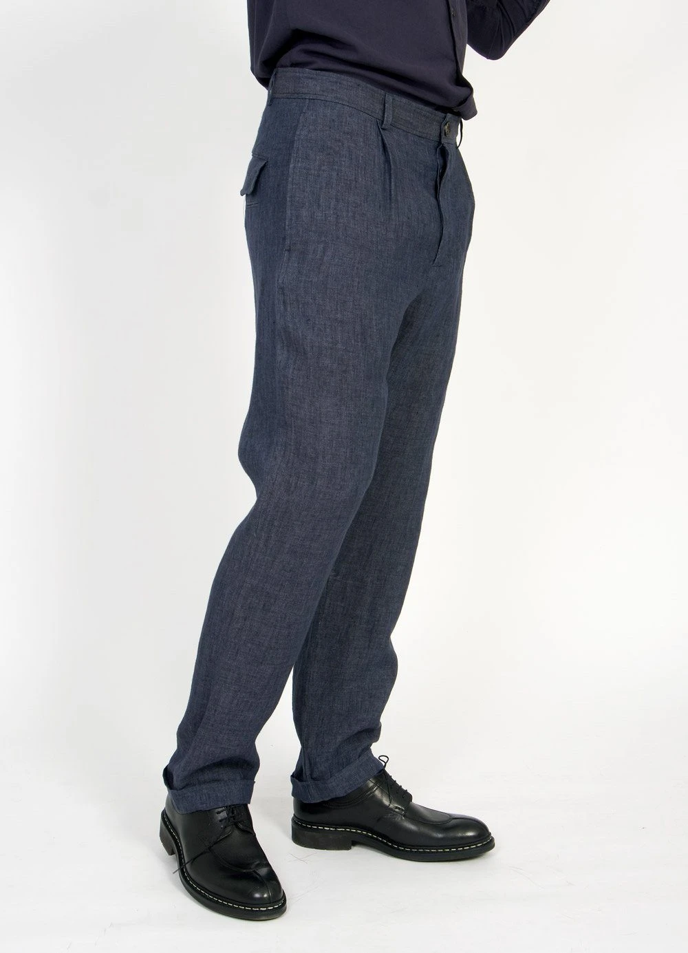 HANSEN GARMENTS MADS | Loose Fit Trousers | Blue Delave 5 HANSEN GARMENTS MADS | Loose Fit Trousers | Blue Delave – Bild 5