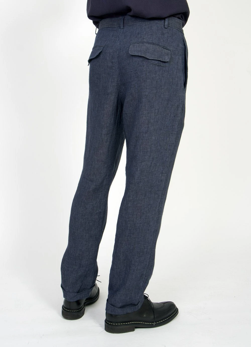 HANSEN GARMENTS MADS | Loose Fit Trousers | Blue Delave 4 HANSEN GARMENTS MADS | Loose Fit Trousers | Blue Delave – Bild 4