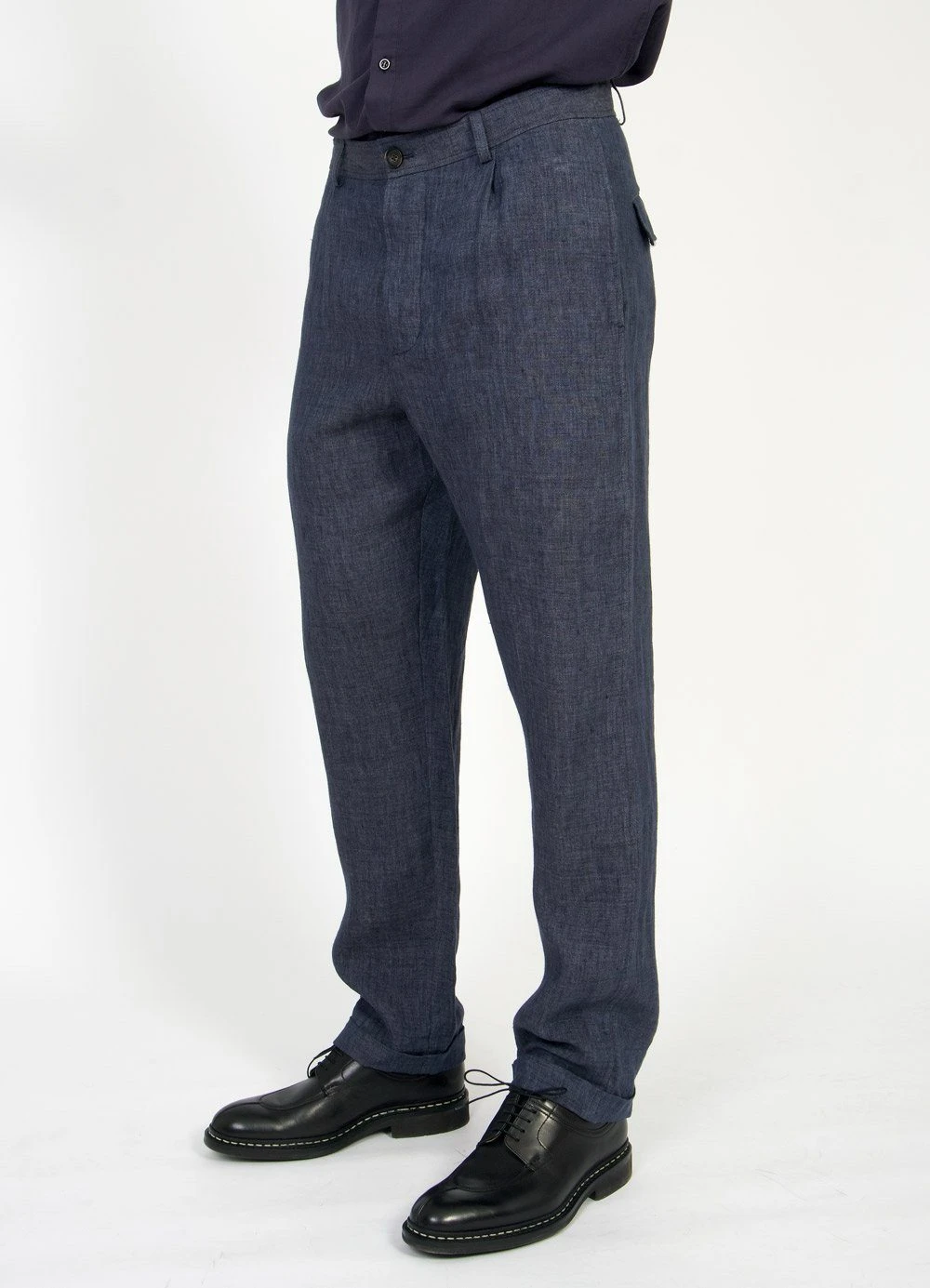 HANSEN GARMENTS MADS | Loose Fit Trousers | Blue Delave 3 HANSEN GARMENTS MADS | Loose Fit Trousers | Blue Delave – Bild 3