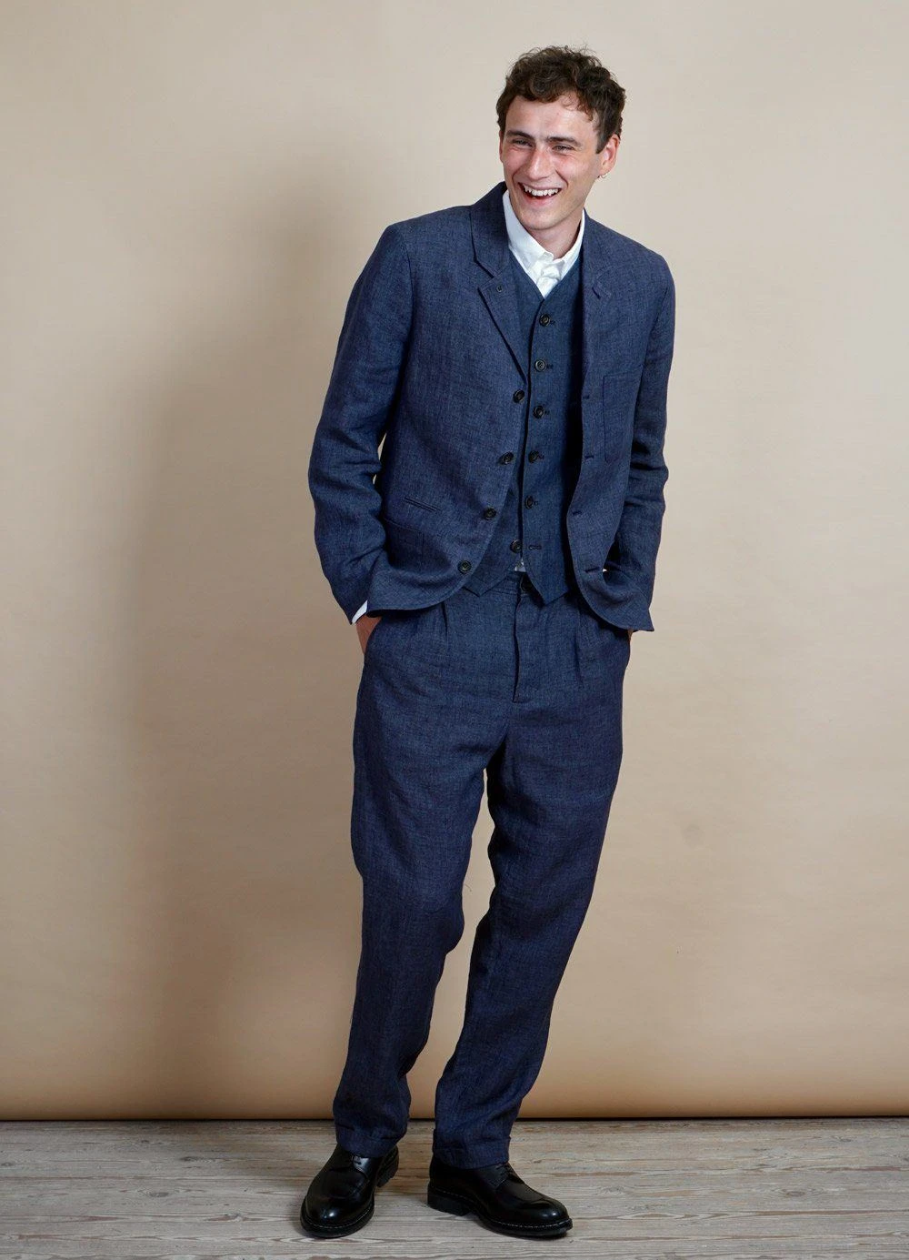 HANSEN GARMENTS MADS | Loose Fit Trousers | Blue Delave 2 HANSEN GARMENTS MADS | Loose Fit Trousers | Blue Delave – Bild 2