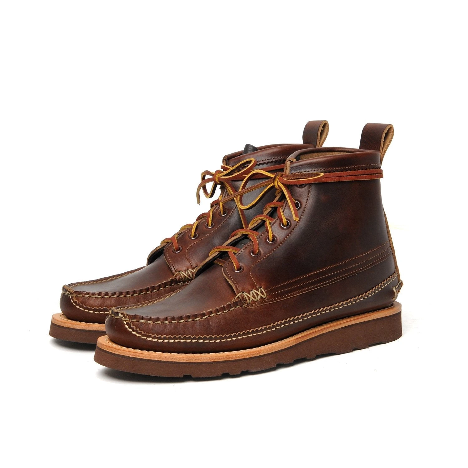 YUKETEN MAINE GUIDE DB | All Handsewn Lace To Toe Boots | G Brown 1 YUKETEN MAINE GUIDE DB | All Handsewn Lace To Toe Boots | G Brown