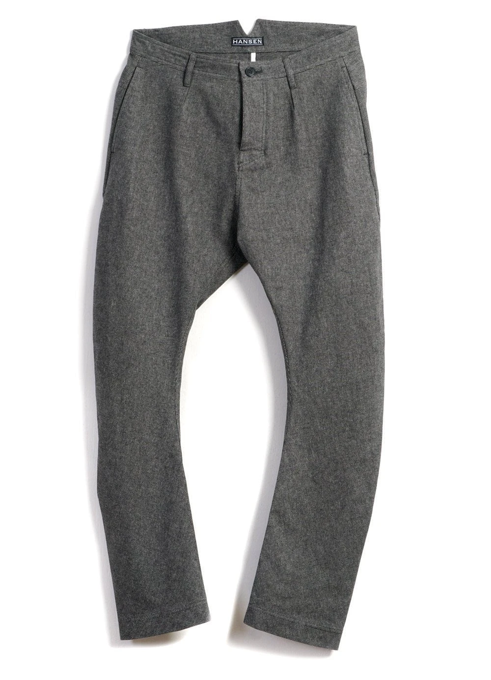 HANSEN GARMENTS OTTO | Curved Leg Trousers | Gravel 1 HANSEN GARMENTS OTTO | Curved Leg Trousers | Gravel