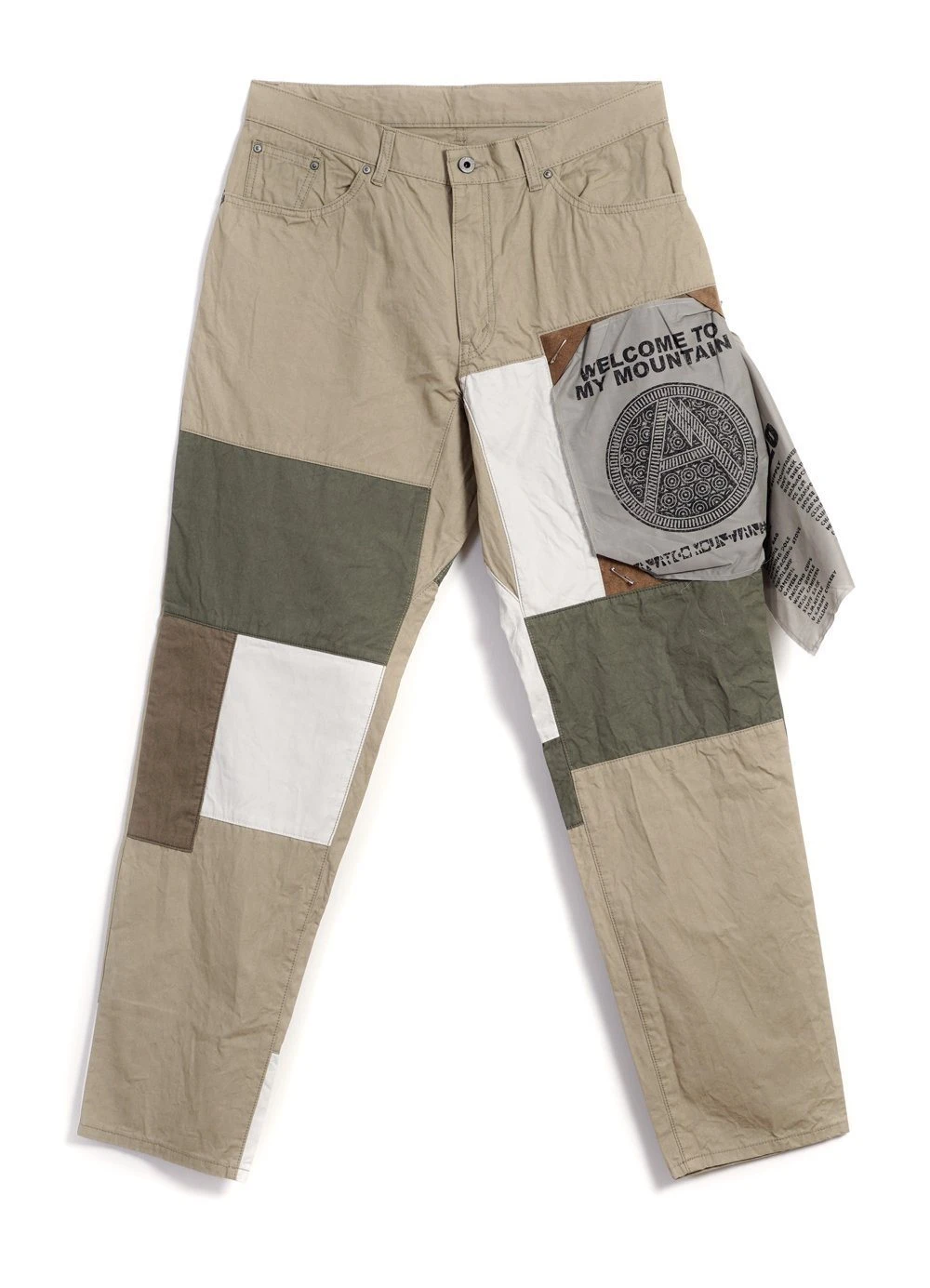 MOUNTAIN RESEARCH PATCHWORK PANTS | Beige 1 MOUNTAIN RESEARCH PATCHWORK PANTS | Beige
