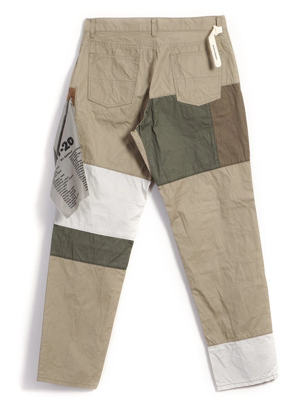 MOUNTAIN RESEARCH PATCHWORK PANTS | Beige 2 MOUNTAIN RESEARCH PATCHWORK PANTS | Beige – Bild 2