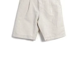 HANSEN GARMENTS ROBIN | Super Wide Pleated Shorts | Flax Nature