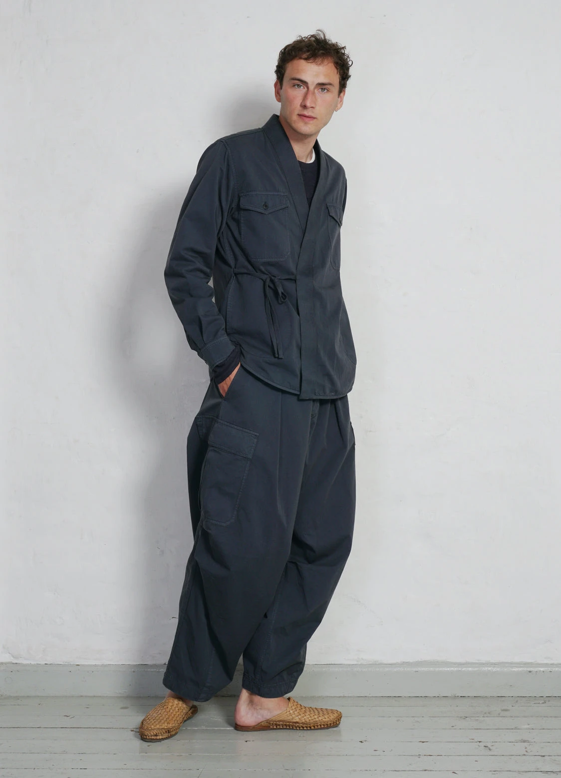 HANSEN GARMENTS BENNY | Super Wide Ballon Trousers | Blue Grey 5 HANSEN GARMENTS BENNY | Super Wide Ballon Trousers | Blue Grey – Bild 5