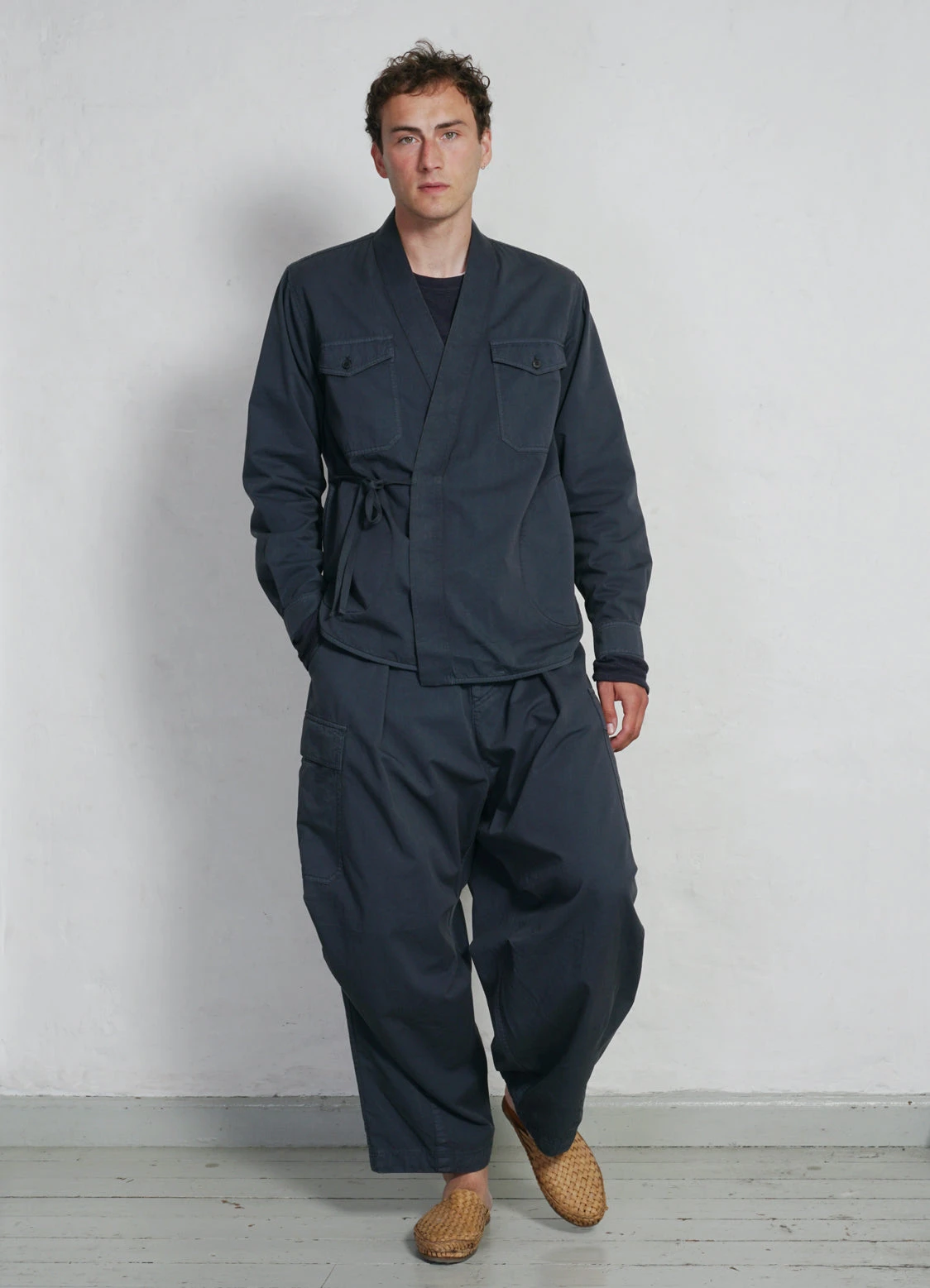 HANSEN GARMENTS BENNY | Super Wide Ballon Trousers | Blue Grey 2 HANSEN GARMENTS BENNY | Super Wide Ballon Trousers | Blue Grey – Bild 2