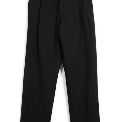 HANSEN GARMENTS SUNE | Pleated Wide Cut Trousers | Black