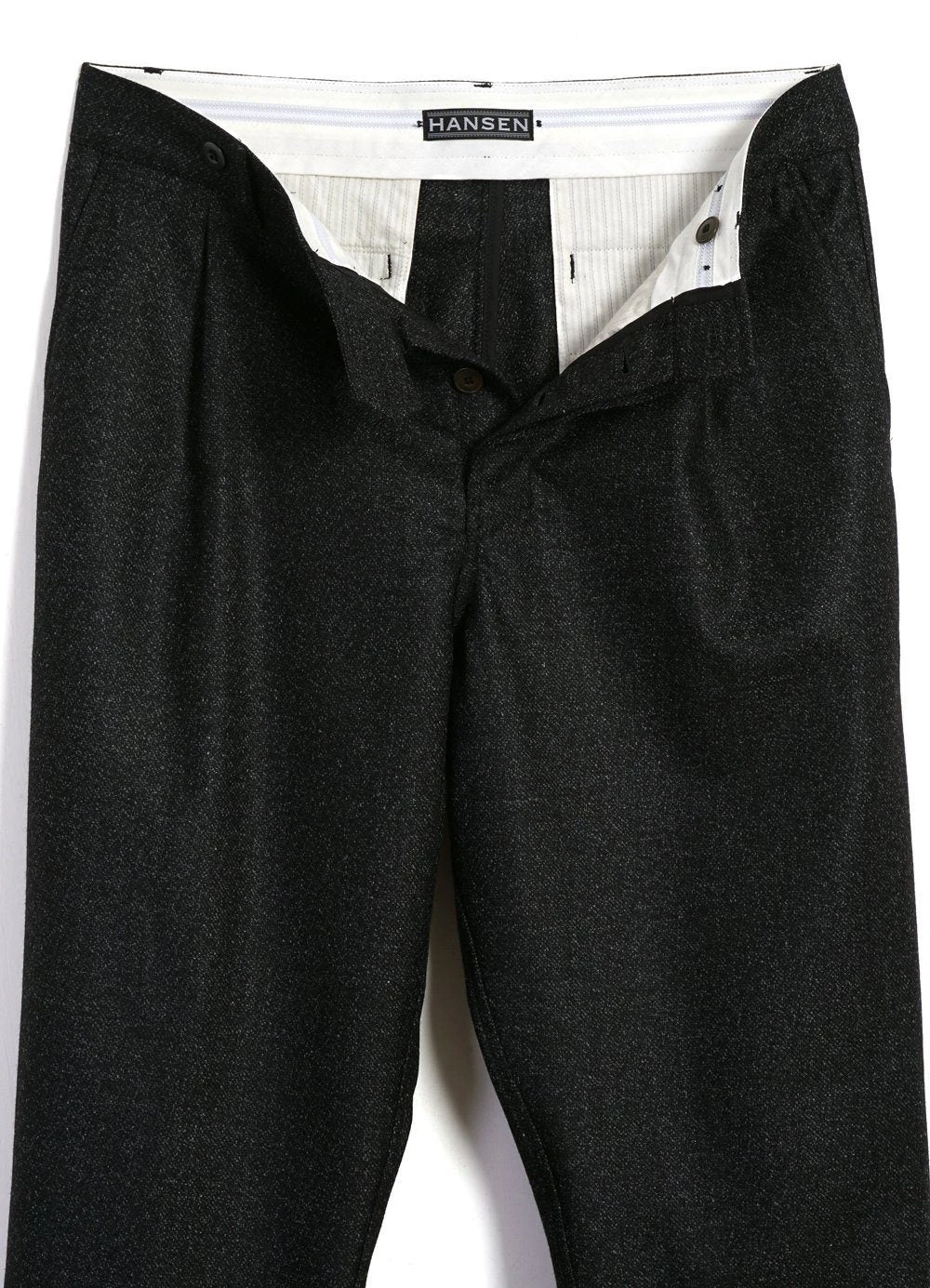 HANSEN GARMENTS SUNE | Pleated Wide Cut Trousers | Black Marble 5 HANSEN GARMENTS SUNE | Pleated Wide Cut Trousers | Black Marble – Bild 5