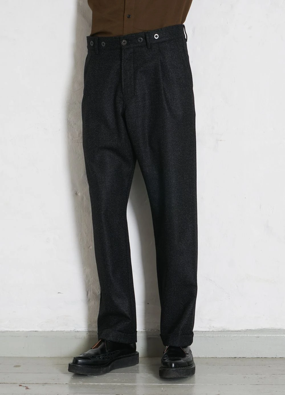 HANSEN GARMENTS SUNE | Pleated Wide Cut Trousers | Black Marble 2 HANSEN GARMENTS SUNE | Pleated Wide Cut Trousers | Black Marble – Bild 2