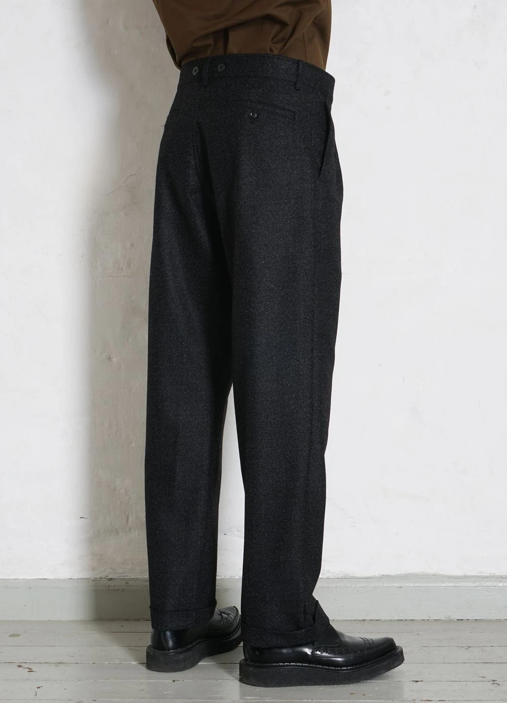 HANSEN GARMENTS SUNE | Pleated Wide Cut Trousers | Black Marble 3 HANSEN GARMENTS SUNE | Pleated Wide Cut Trousers | Black Marble – Bild 3