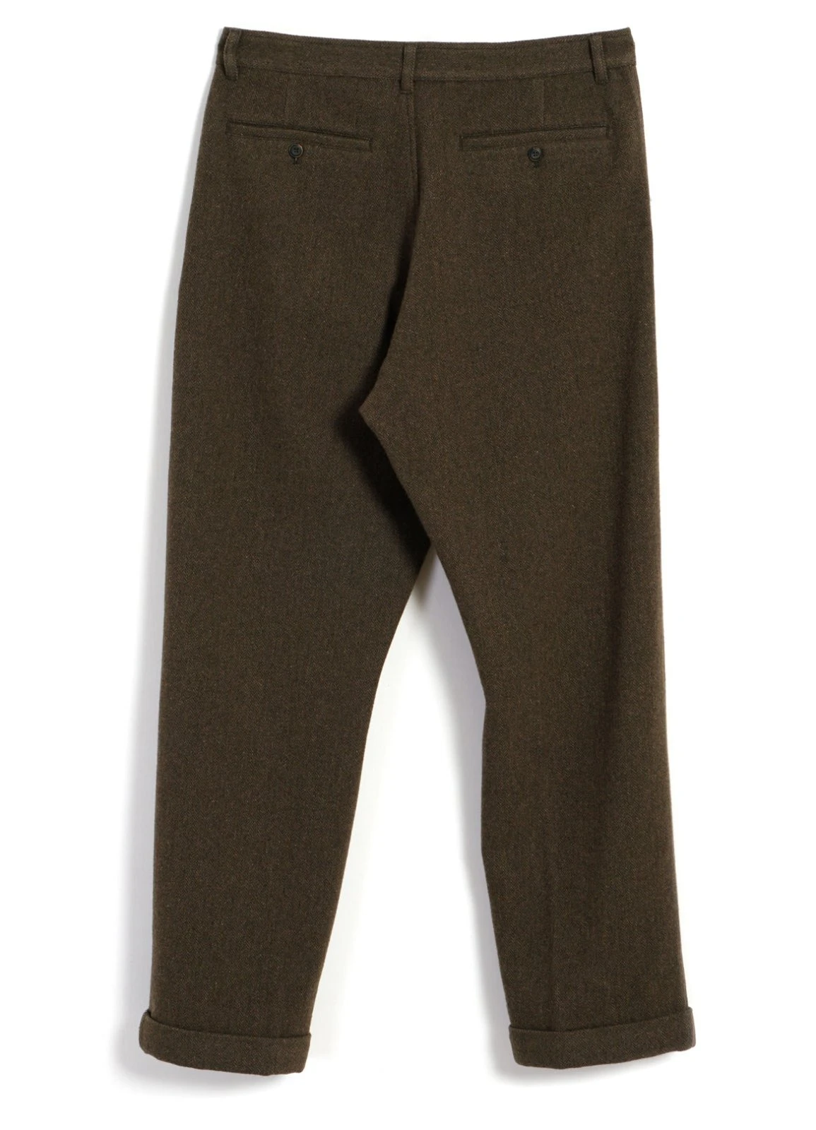 HANSEN GARMENTS SUNE | Pleated Wide Cut Trousers | Brown Herringbone 6 HANSEN GARMENTS SUNE | Pleated Wide Cut Trousers | Brown Herringbone – Bild 6