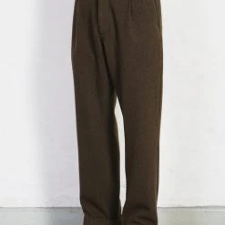 HANSEN GARMENTS SUNE | Pleated Wide Cut Trousers | Brown Herringbone 17 HANSEN GARMENTS SUNE | Pleated Wide Cut Trousers | Brown Herringbone -PUMA Shop sune pleated wide cut trousers brown herringbone hansen garments 499027