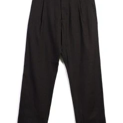 HANSEN GARMENTS SUNE | Pleated Wide Cut Trousers | Coffee Melange