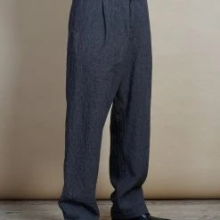 HANSEN GARMENTS SUNE | Pleated Wide Cut Trousers | River -PUMA Shop sune pleated wide cut trousers river hansen garments 256575