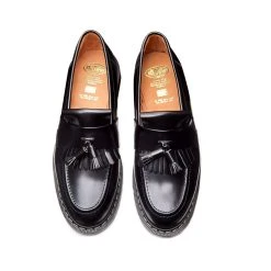 Solovair TASSEL LOAFER | Black High Shine -PUMA Shop tassle loafer black high shine 376740