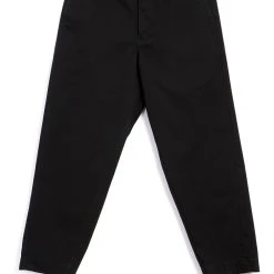 HANSEN GARMENTS TRYGVE | Wide Cut Cropped Trousers | Black